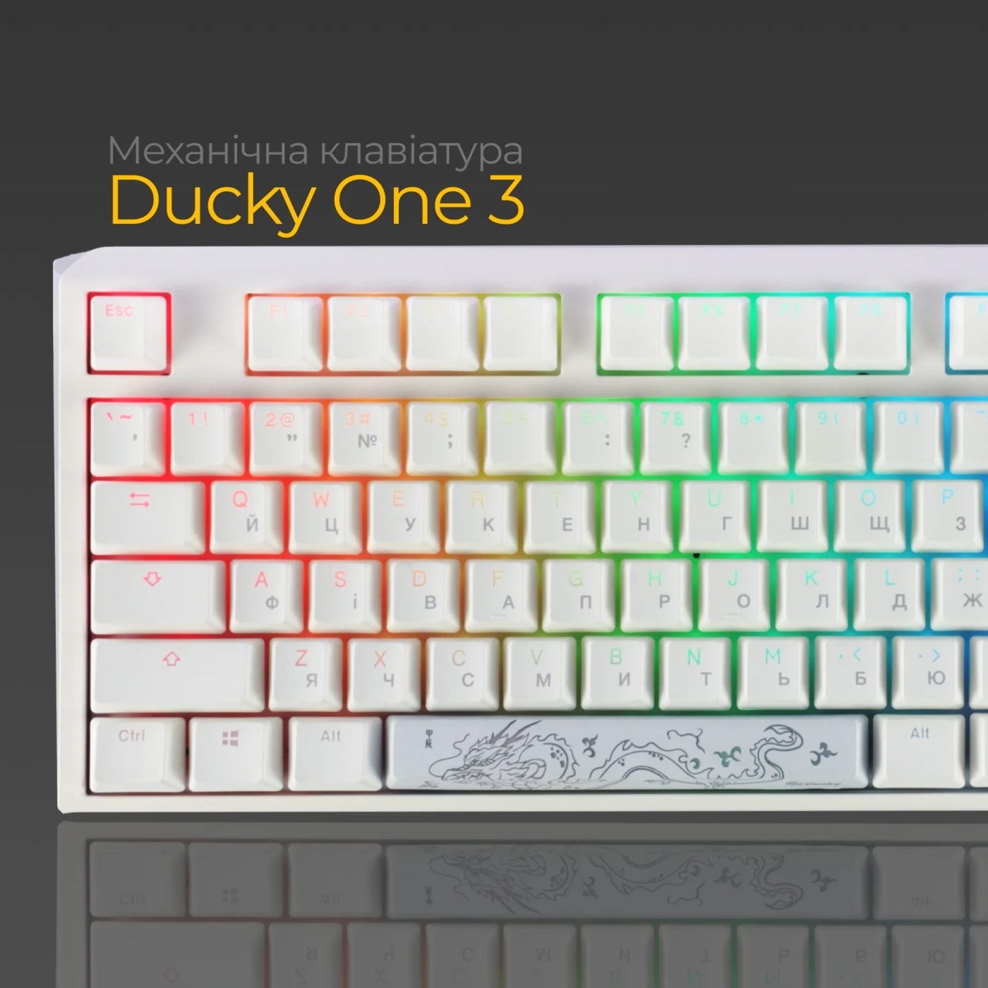 Купить Клавиатура Ducky One 3 RGB White Cherry MX Brown (DKON2108ST-BUAPXPWWWSC1) - фото 3
