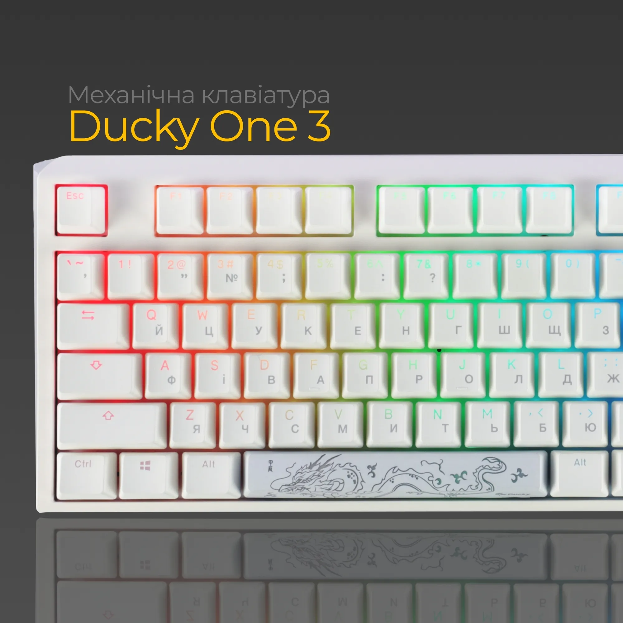 Купить Клавиатура Ducky One 3 RGB White Cherry MX Brown (DKON2108ST-BUAPXPWWWSC1) - фото 3