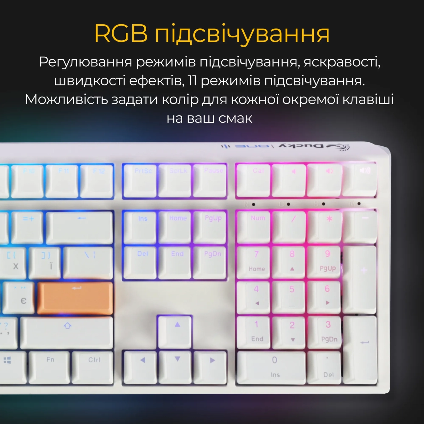 Купить Клавиатура Ducky One 3 RGB White Cherry MX Red (DKON2108ST-RUAPXPWWWSC1) - фото 15