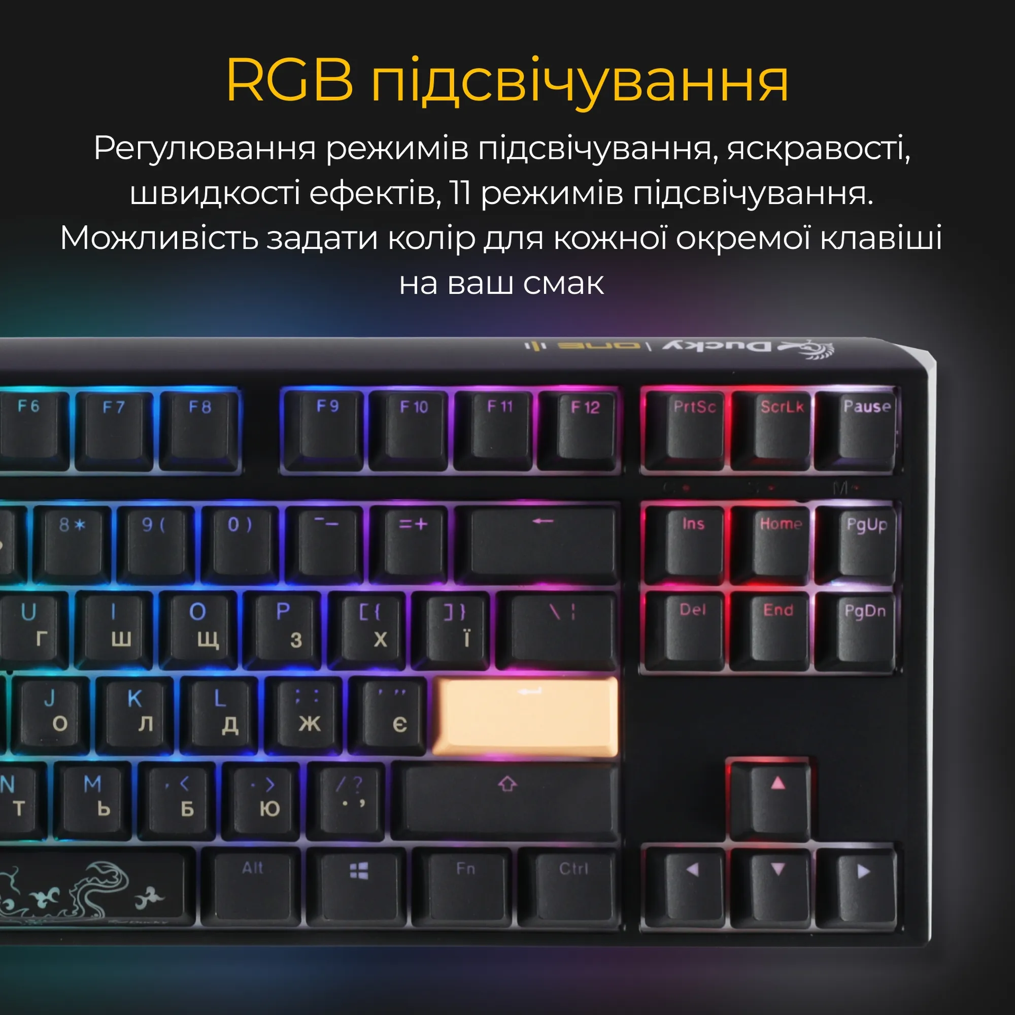 Купить Клавиатура Ducky One 3 RGB TKL Cherry MX Silent Red (DKON2187ST-SUAPXCLAWSC1) - фото 15
