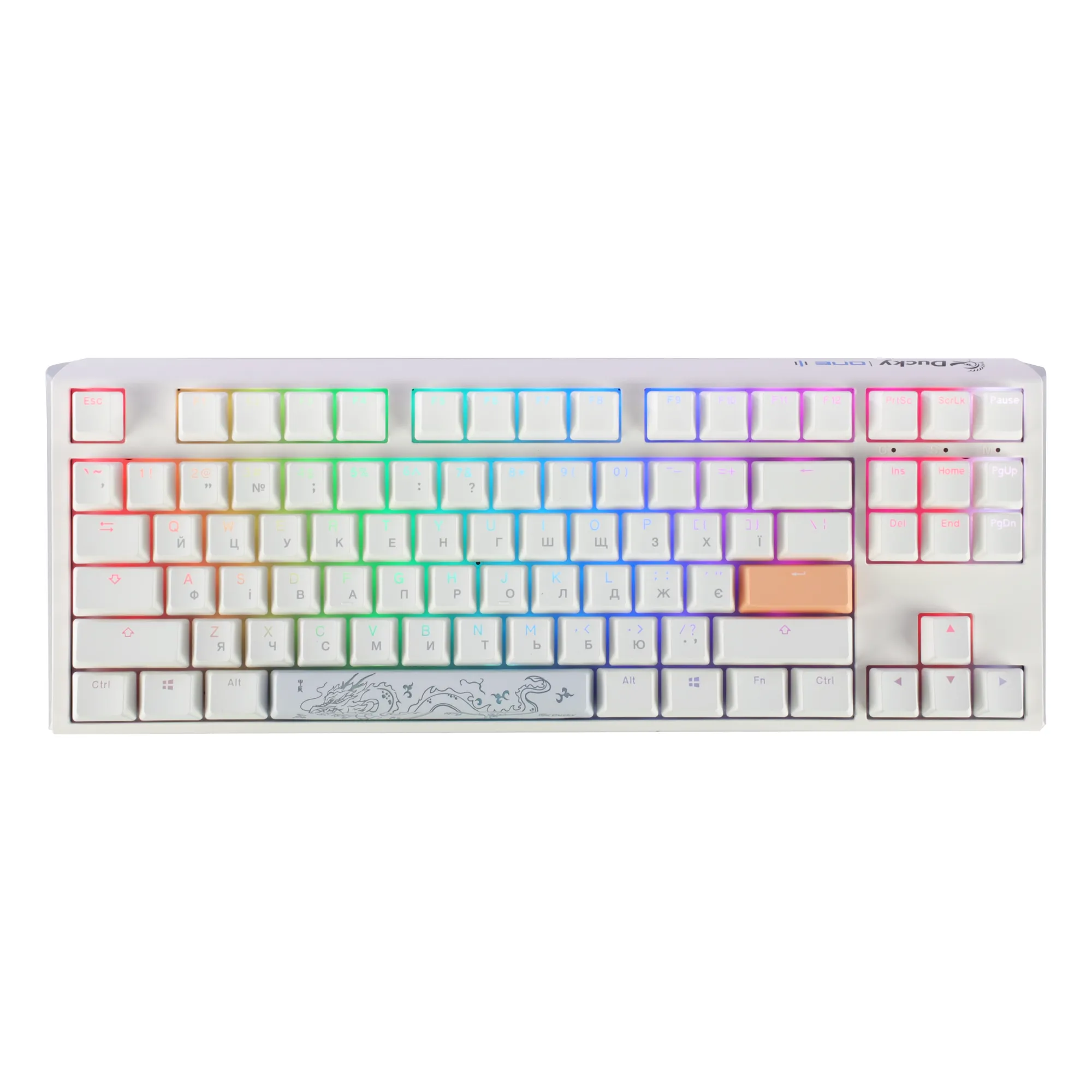 Купить Клавиатура Ducky One 3 RGB TKL White Cherry MX Blue (DKON2187ST-CUAPXPWWWSC1) - фото 1
