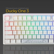 Купить Клавиатура Ducky One 3 RGB TKL White Cherry MX Blue (DKON2187ST-CUAPXPWWWSC1) - фото 3