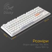 Купить Клавиатура Ducky One 3 RGB TKL White Cherry MX Blue (DKON2187ST-CUAPXPWWWSC1) - фото 11