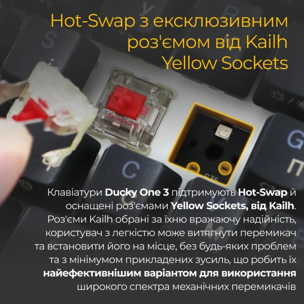 Купити Клавіатура Ducky One 3 SF Cherry MX Brown - фото 5