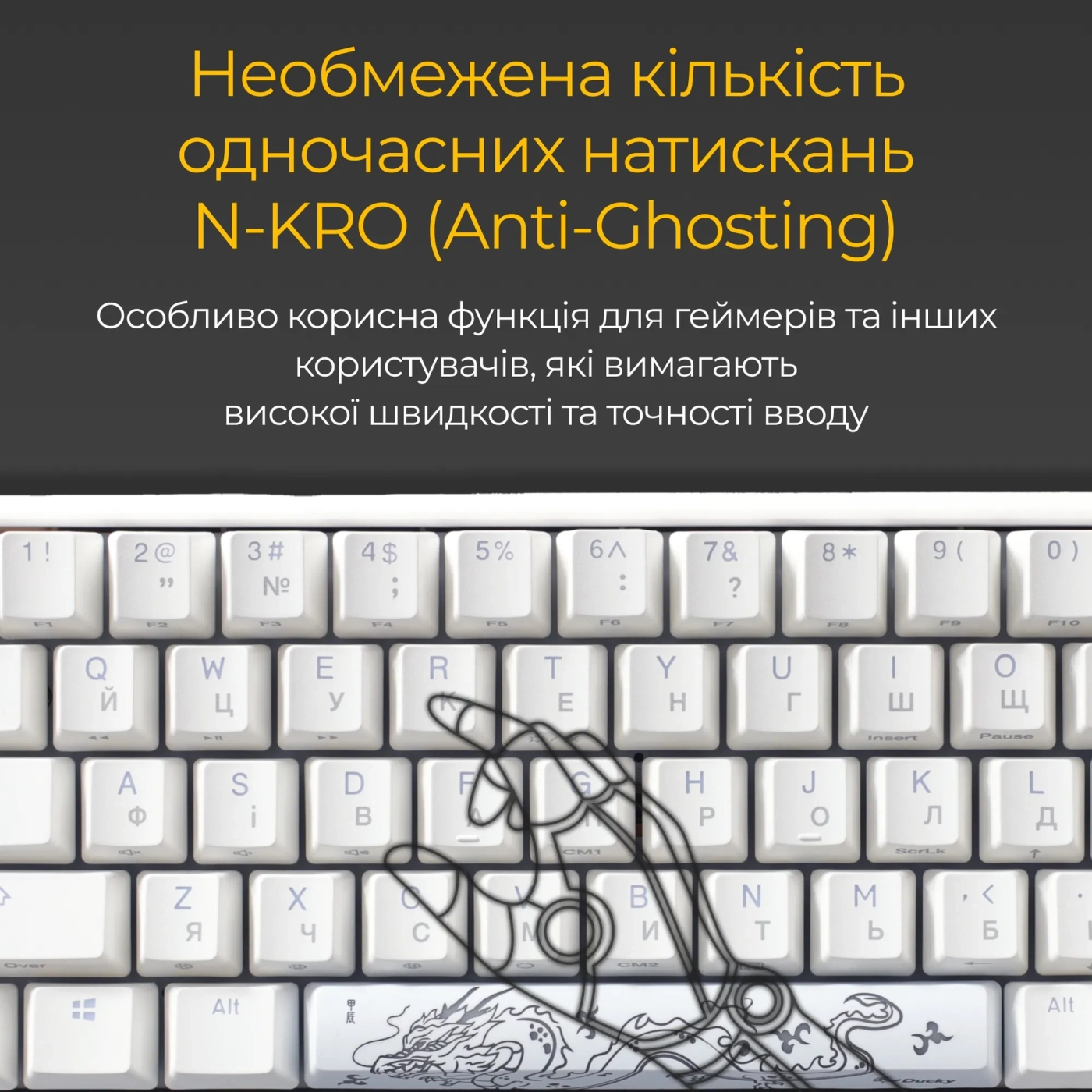 Купить Клавиатура Ducky One 3 SF White Cherry MX Red (DKON2167ST-RUAPXPWWWSC1) - фото 14