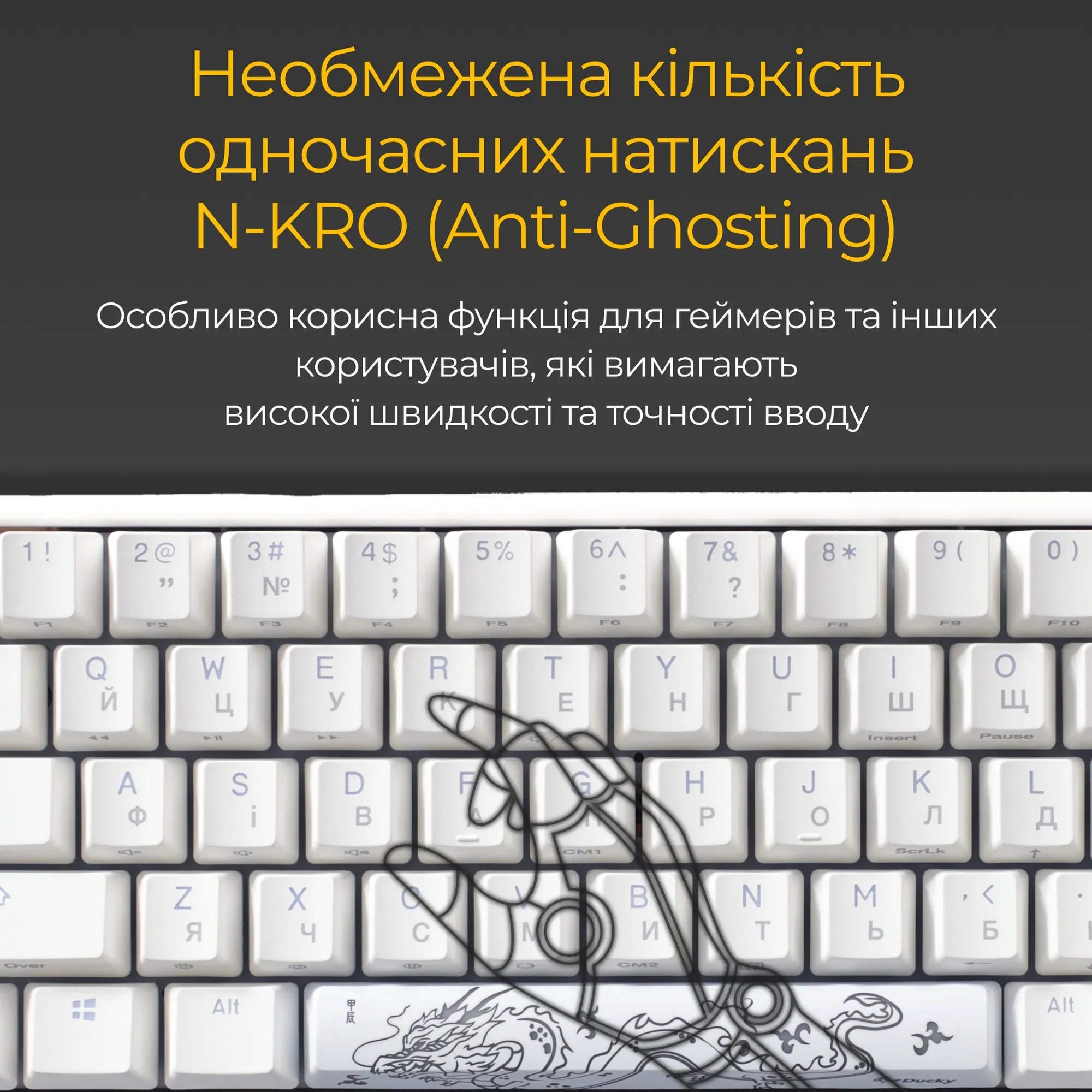 Купить Клавиатура Ducky One 3 SF White Cherry MX Red (DKON2167ST-RUAPXPWWWSC1) - фото 14
