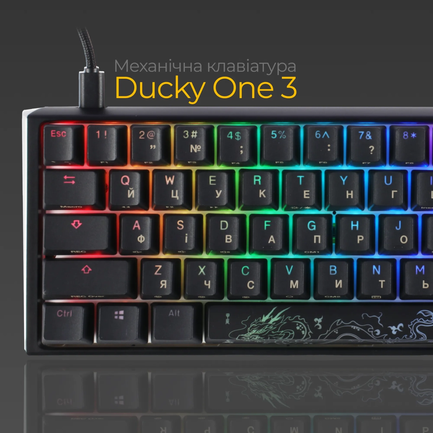 Купить Клавиатура Ducky One 3 Mini Cherry MX Brown (DKON2161ST-BUAPXCLAWSC1) - фото 3