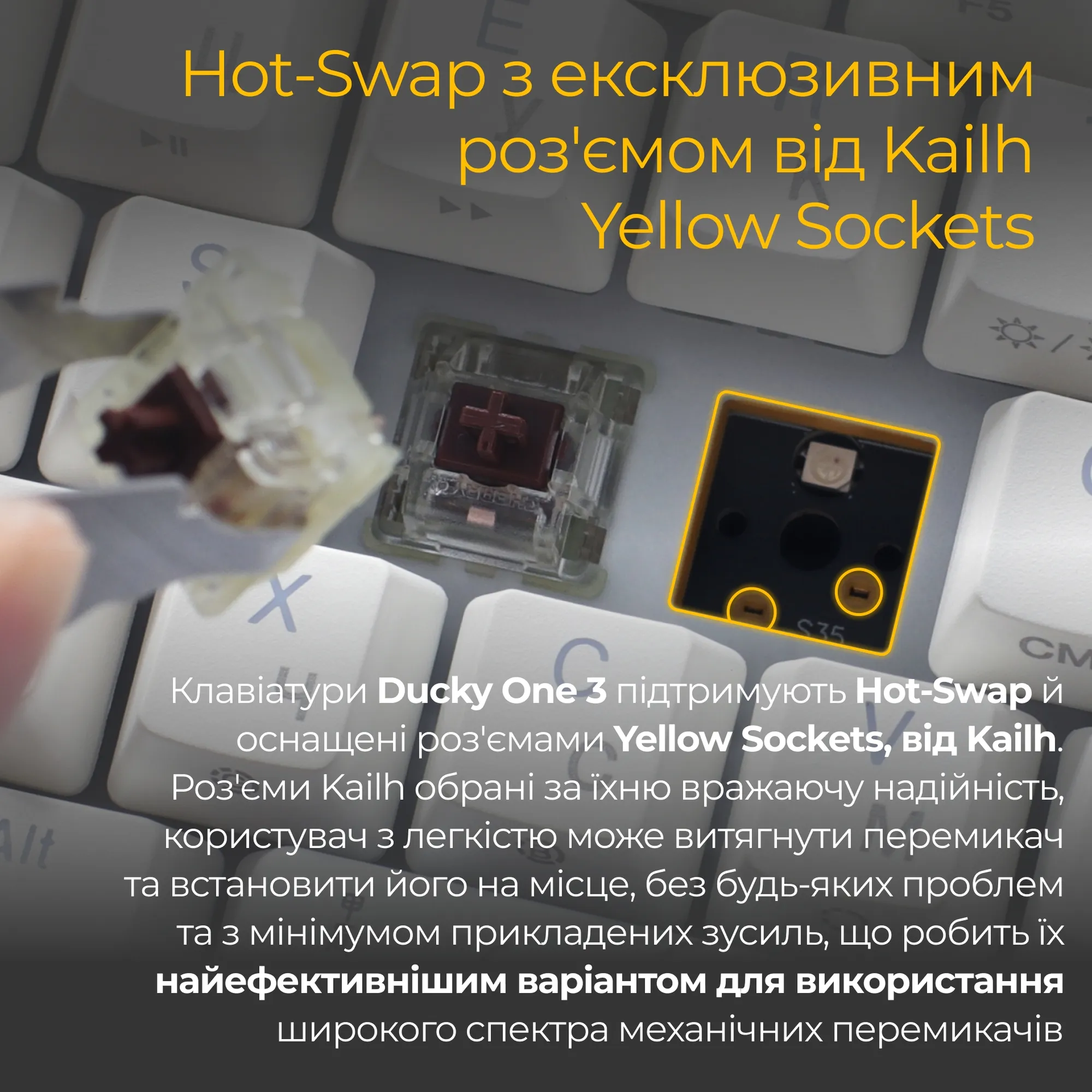Купить Клавиатура Ducky One 3 Mini White Cherry MX Brown (DKON2161ST-BUAPXPWWWSC1) - фото 5