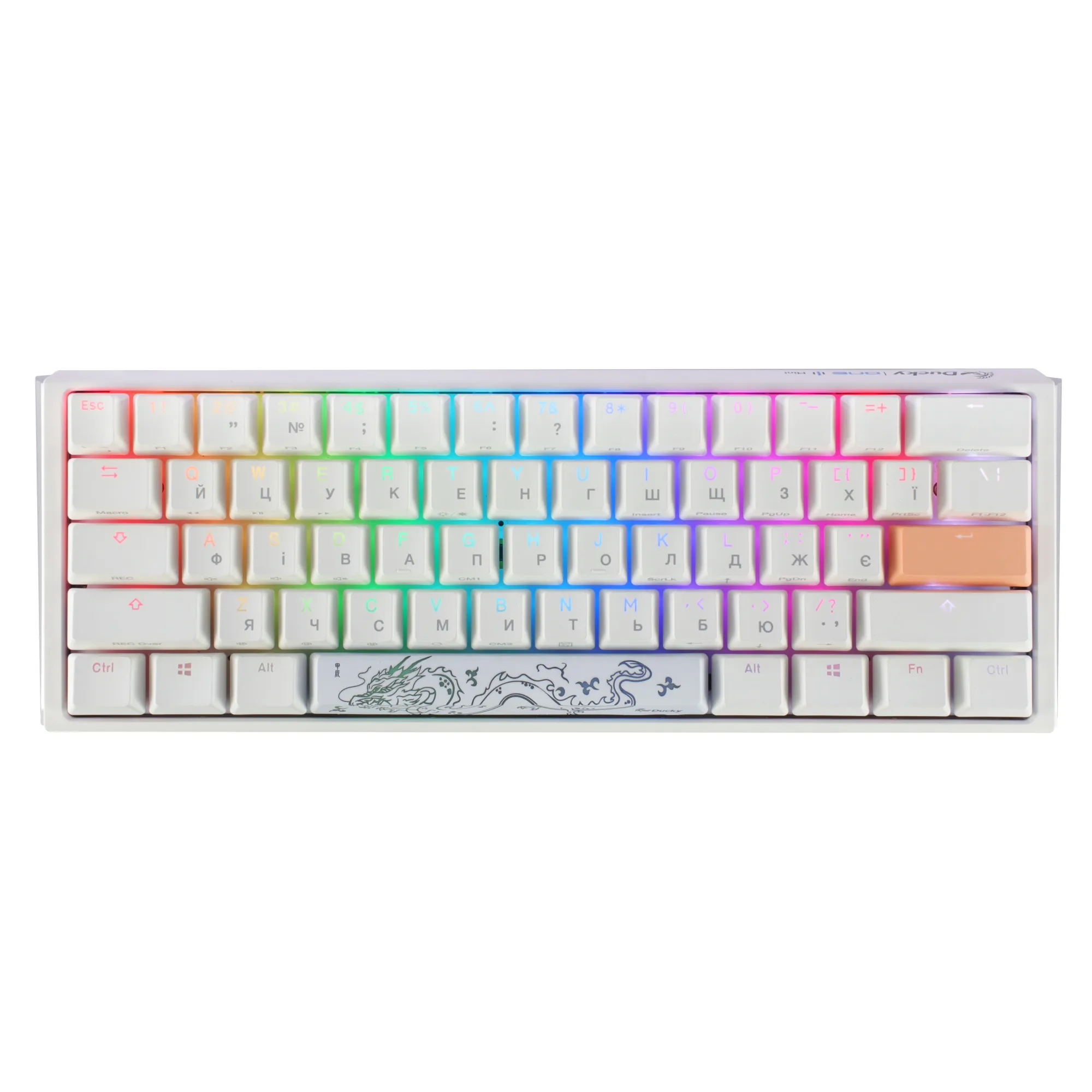 Купить Клавиатура Ducky One 3 Mini White Cherry MX Red (DKON2161ST-RUAPXPWWWSC1) - фото 1