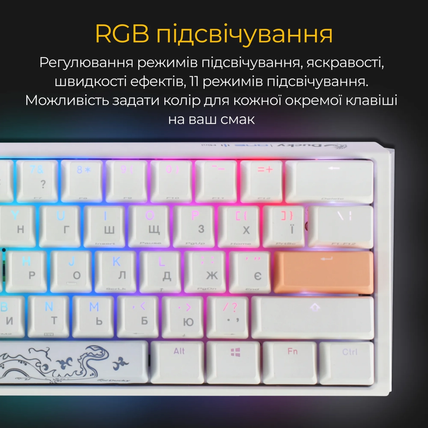 Купить Клавиатура Ducky One 3 Mini White Cherry MX Red (DKON2161ST-RUAPXPWWWSC1) - фото 15