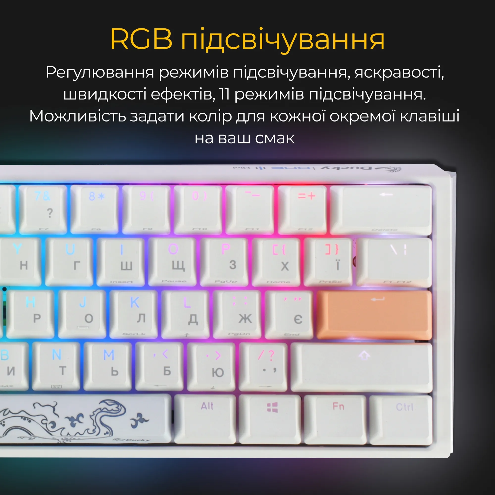 Купить Клавиатура Ducky One 3 Mini White Cherry MX Red (DKON2161ST-RUAPXPWWWSC1) - фото 15