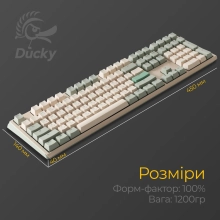Купити Клавіатура Ducky One 3 Matcha Cherry MX Brown - фото 11