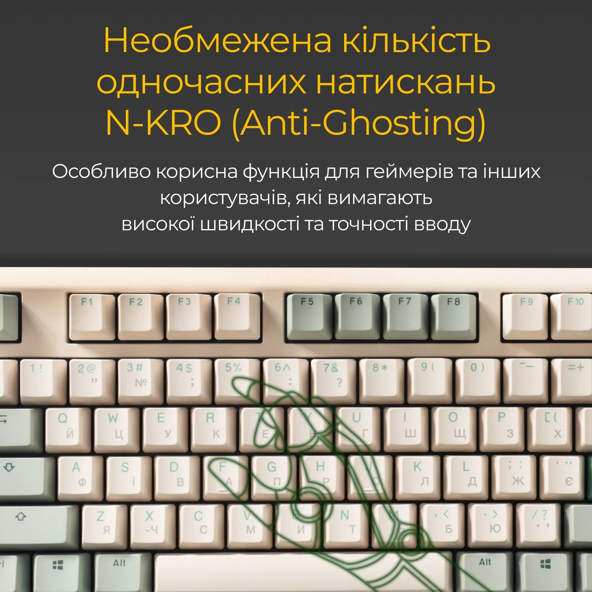 Купить Клавиатура Ducky One 3 Matcha Cherry MX Red (DKON2108-RUAPXМAEGGC1) - фото 14