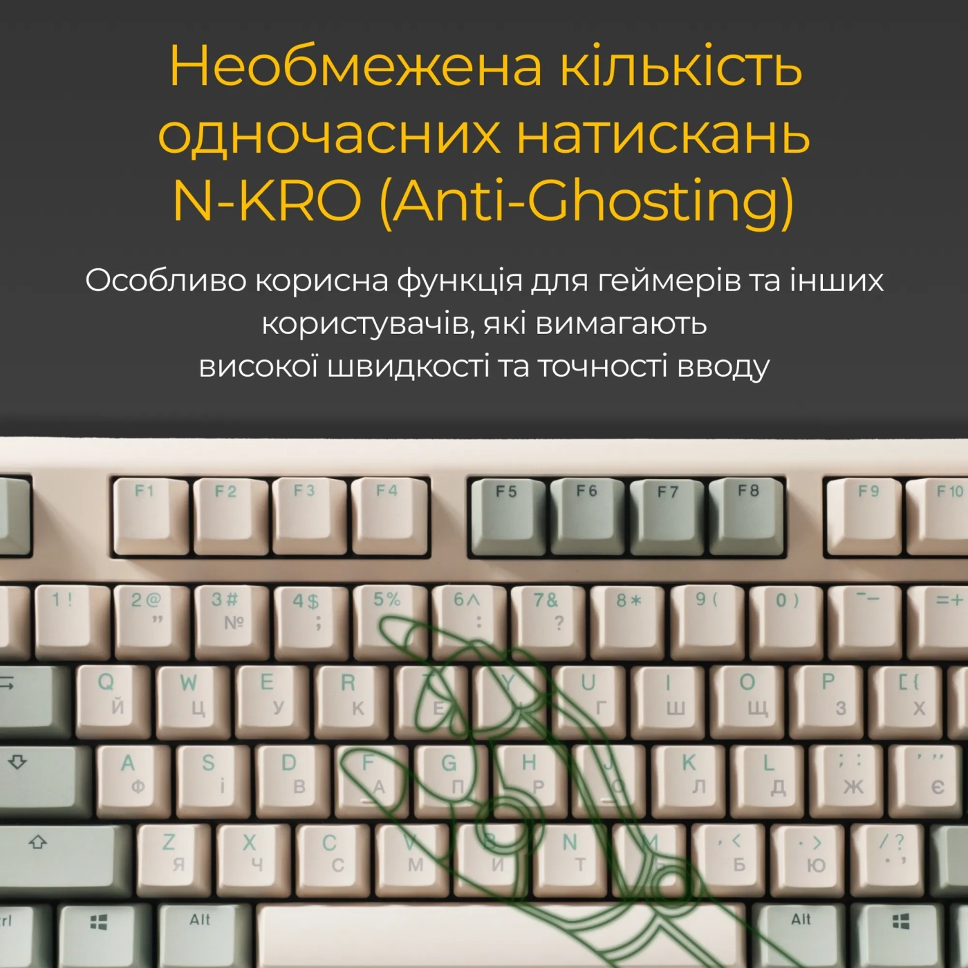 Купить Клавиатура Ducky One 3 TKL Matcha Cherry MX Brown (DKON2187-BUAPXМAEGGC1) - фото 14
