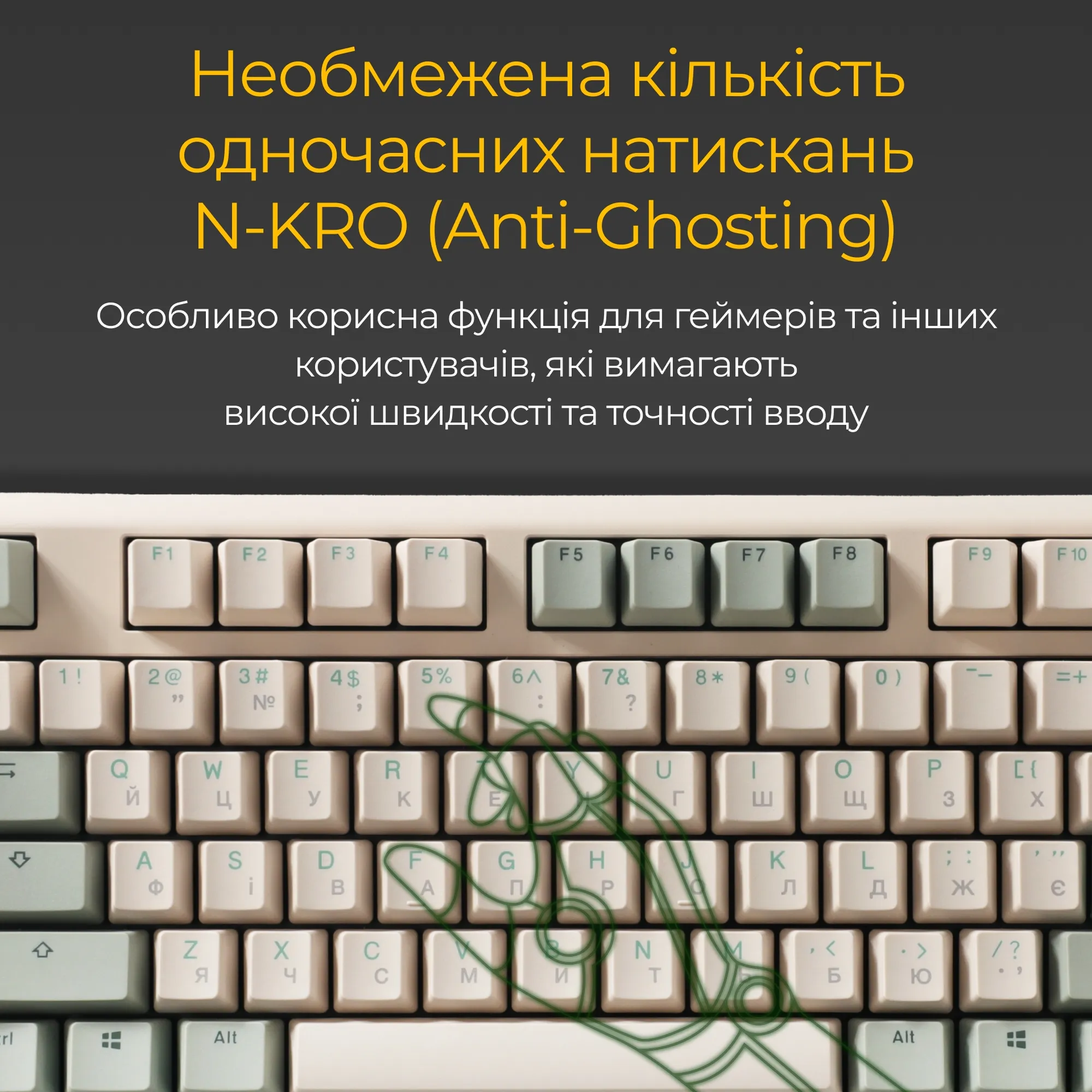 Купить Клавиатура Ducky One 3 TKL Matcha Cherry MX Brown (DKON2187-BUAPXМAEGGC1) - фото 14