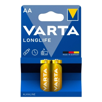 Купити Батарейка VARTA LONGLIFE Alkaline AA 2 шт (04106101412) - фото 1