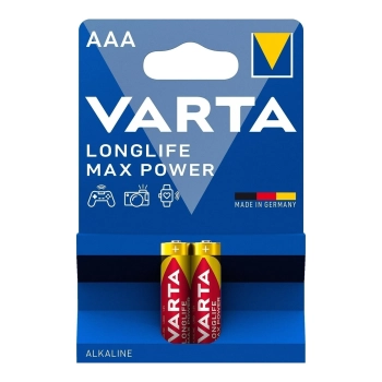 Купить Батарейка VARTA LONGLIFE MAX POWER Alkaline AAA 2 шт (04703101412) - фото 1