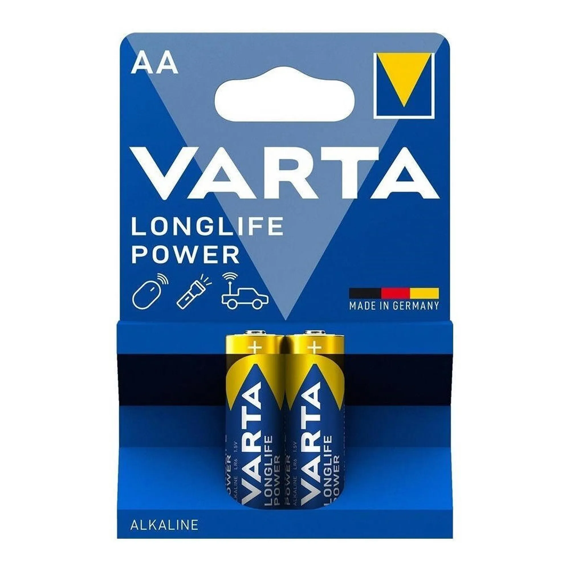 Купити Батарейка VARTA LONGLIFE POWER Alkaline AA 2 шт (04906121412) - фото 1