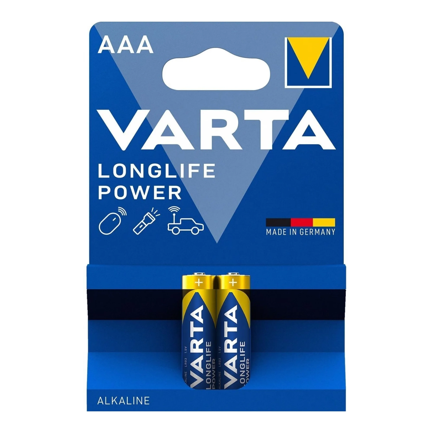 Купить Батарейка VARTA LONGLIFE POWER Alkaline AAA 2 шт (04903121412) - фото 1