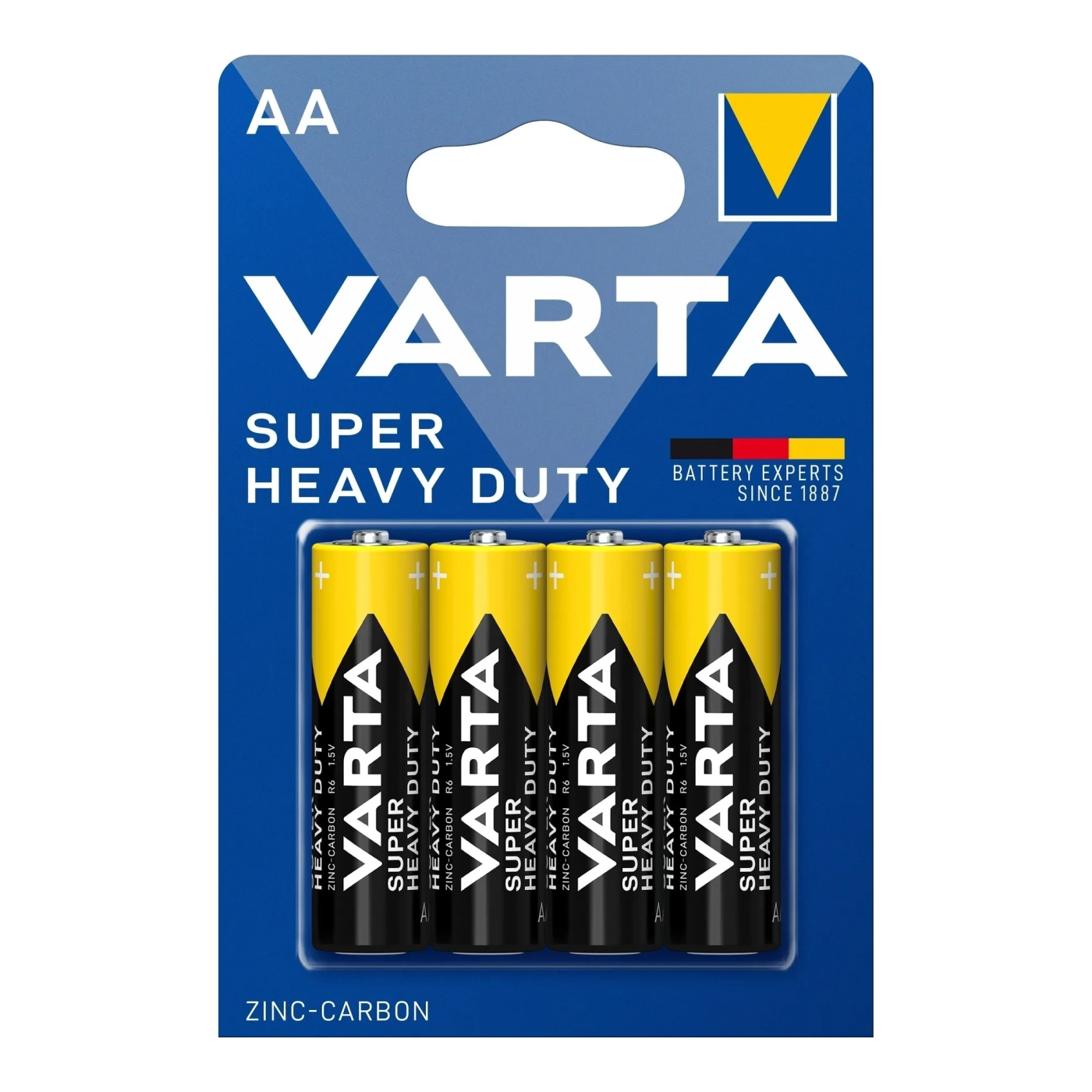 Купити Батарейка VARTA SUPERLIFE Zinc Carbon AA 4 шт (02006101414) - фото 1