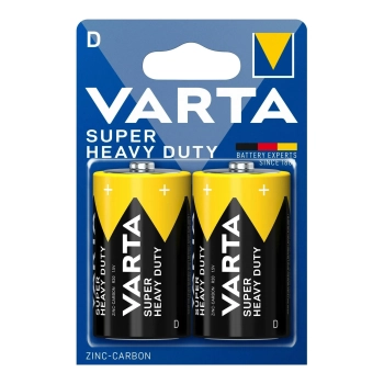 Купить Батарейка VARTA SUPERLIFE Zinc Carbon D (R20) 2 шт (02020101412) - фото 1