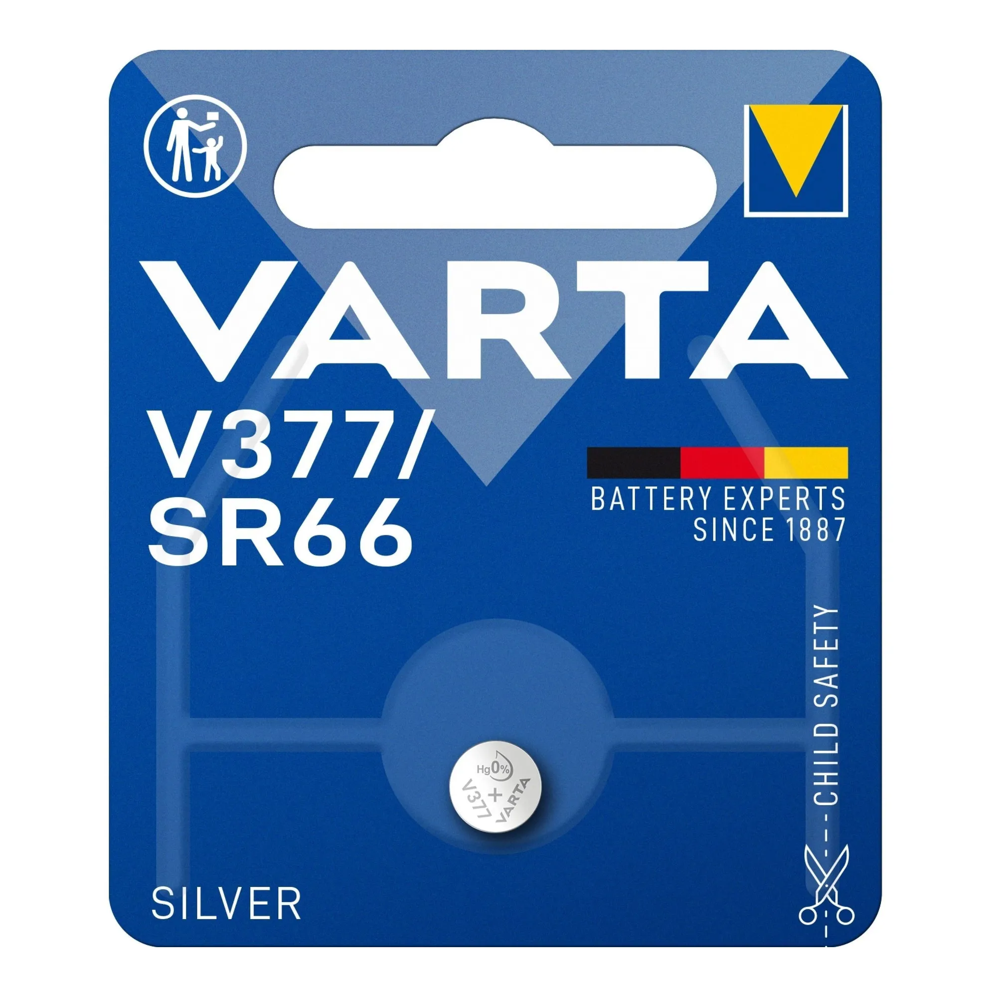 Купить Батарейка VARTA Silver Oxide V377 (AG4, LR626, SR626SW, 177) 1 шт (00377101401) - фото 1