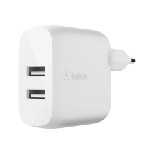 Купити Зарядний пристрій Belkin BoostCharge Dual USB-A 24W + USB-A to Lightning Cable (WCD001VF1MWH) - фото 2
