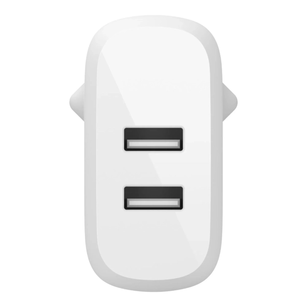 Купити Зарядний пристрій Belkin BoostCharge Dual USB-A 24W + USB-A to Lightning Cable (WCD001VF1MWH) - фото 3