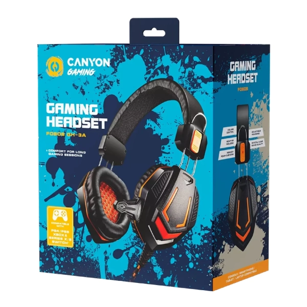 Купить Наушники Canyon Fobos GH-3A Black-Orange (CND-SGHS3A) - фото 3