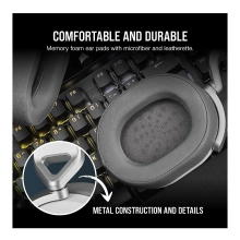Купить Наушники Corsair HS65 Surround Headset White (CA-9011271-EU) - фото 7