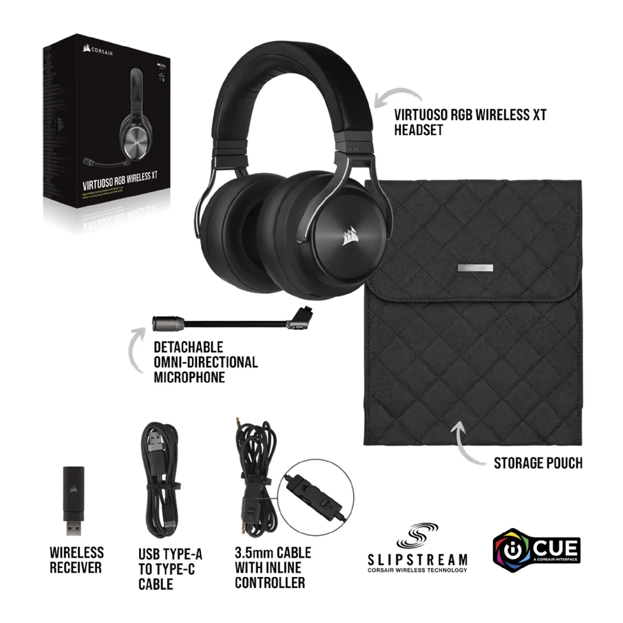 Купить Наушники Corsair Virtuoso RGB Wireless XT (CA-9011188-EU) - фото 7