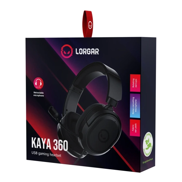 Купити Навушники Lorgar Kaya 360 USB Black (LRG-GHS360) - фото 6