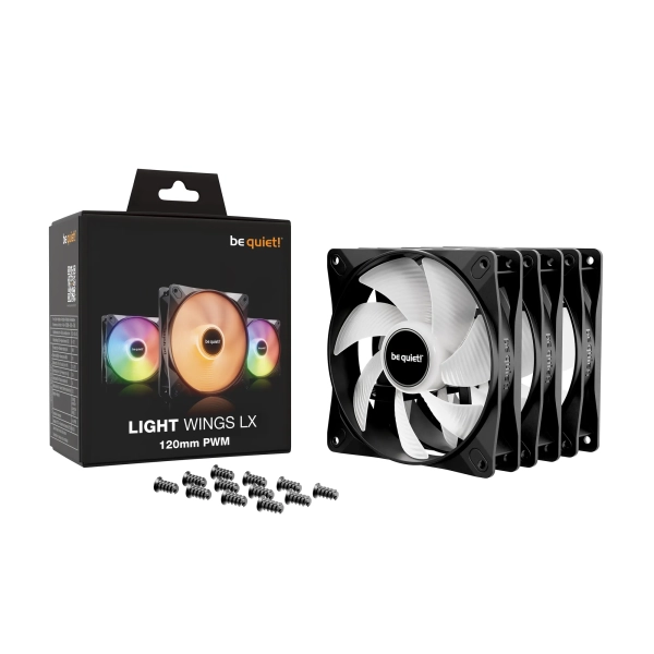 Купити Комплект вентиляторів be quiet! LIGHT WINGS LX 120mm PWM 3-Pack Black (BL121) - фото 5