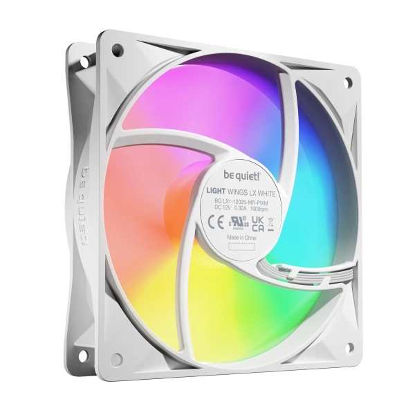 Купить Комплект вентиляторов be quiet! LIGHT WINGS LX 120mm PWM 3-Pack White (BL122) - фото 4