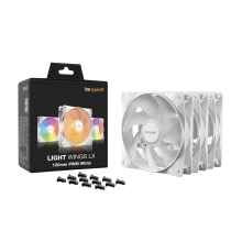 Купить Комплект вентиляторов be quiet! LIGHT WINGS LX 120mm PWM 3-Pack White (BL122) - фото 5