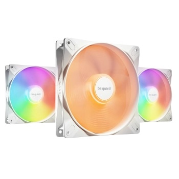 Купить Комплект вентиляторов be quiet! LIGHT WINGS LX 140mm PWM high-speed 3-Pack White (BL131) - фото 1