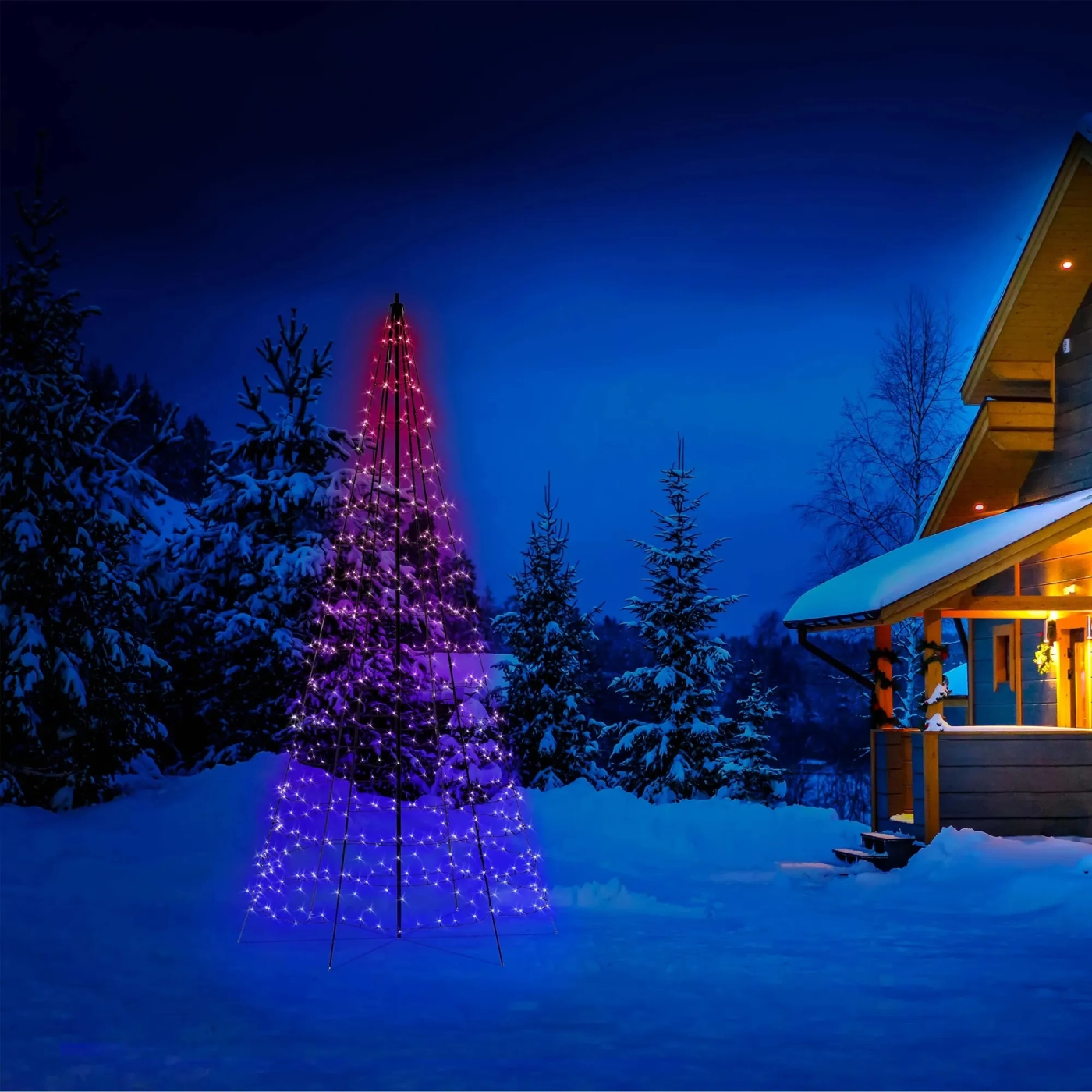 Купить Умная LED гирлянда Twinkly Light Tree 3D 3m (TWP500SPP-BEU) - фото 3