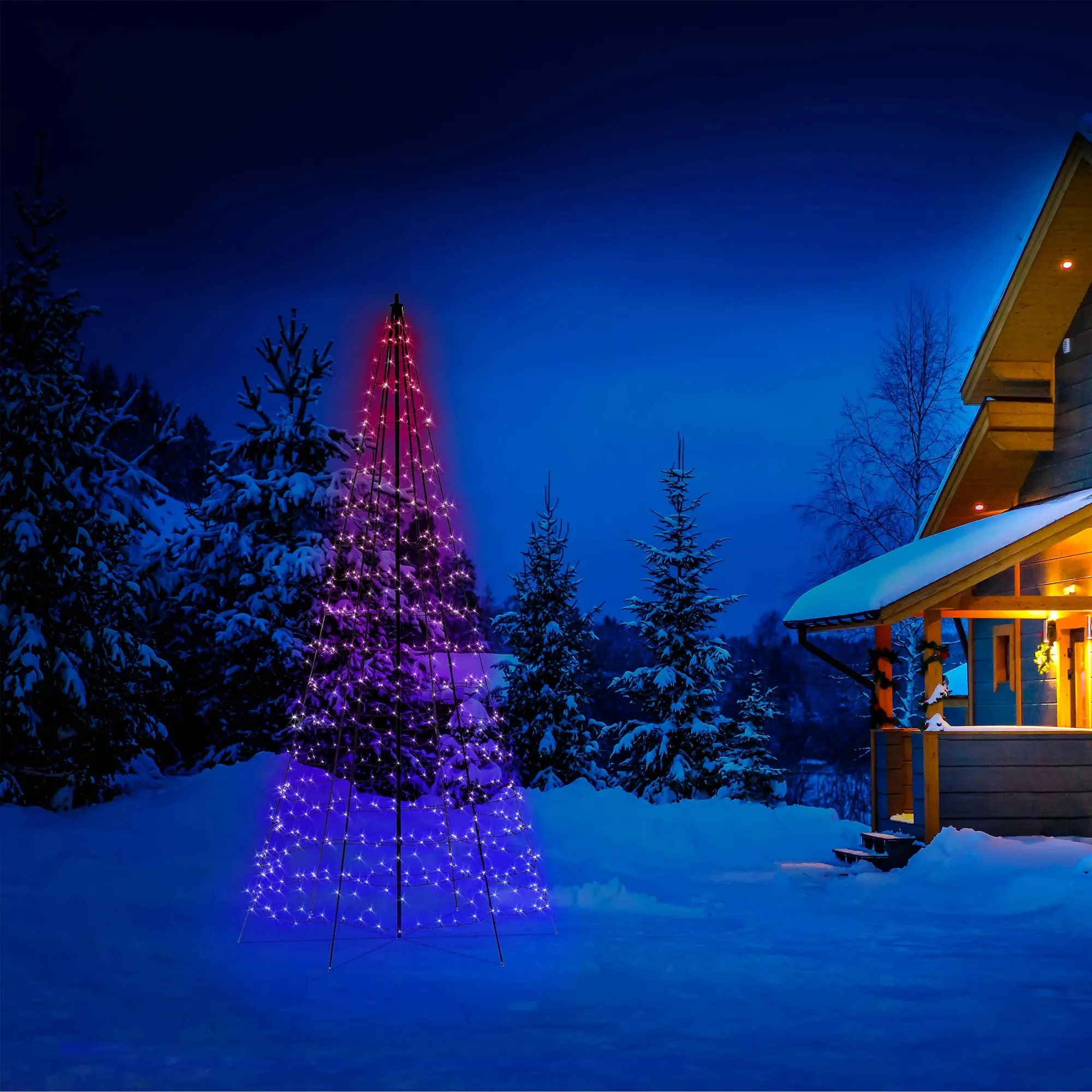 Купить Умная LED гирлянда Twinkly Light Tree 3D 3m (TWP500SPP-BEU) - фото 3