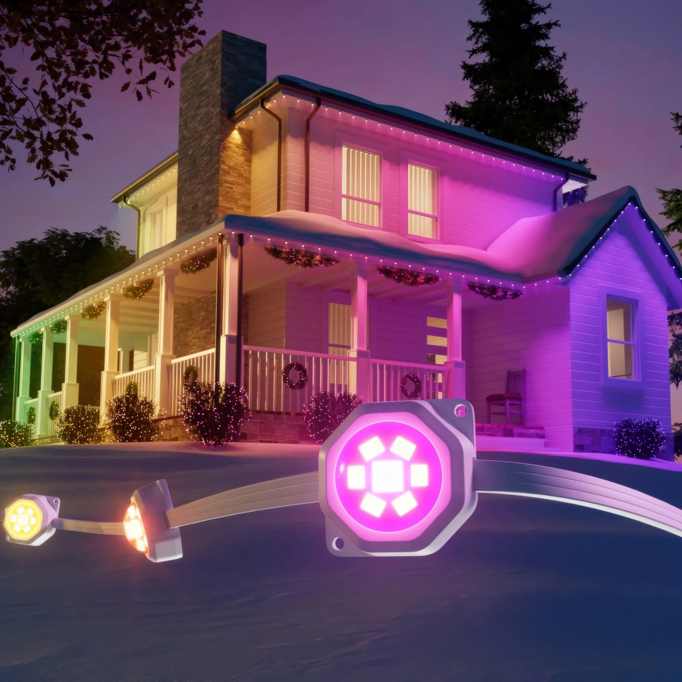 Купити Розумна LED гірлянда Twinkly Permanent Lights (TWPL072STP-TEU) - фото 2
