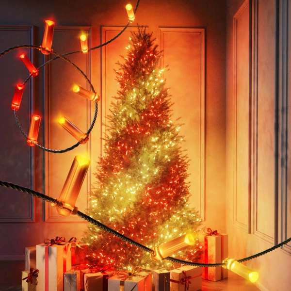 Купить Умная LED гирлянда Twinkly Strings USB-C Candles 200LED 12m Clear (TWKC200RGB-T) - фото 2