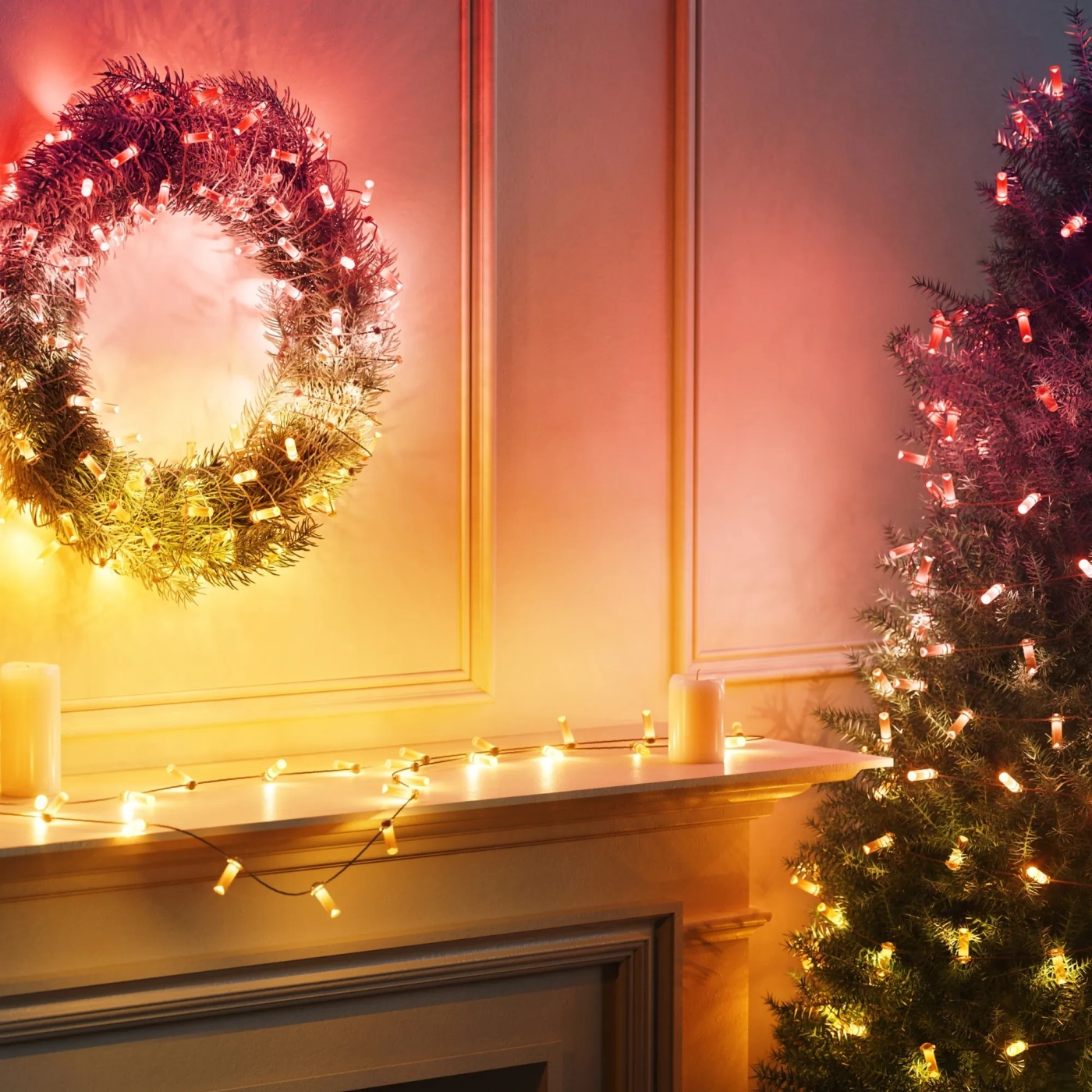 Купить Умная LED гирлянда Twinkly Strings USB-C Candles 200LED 12m Clear (TWKC200RGB-T) - фото 6