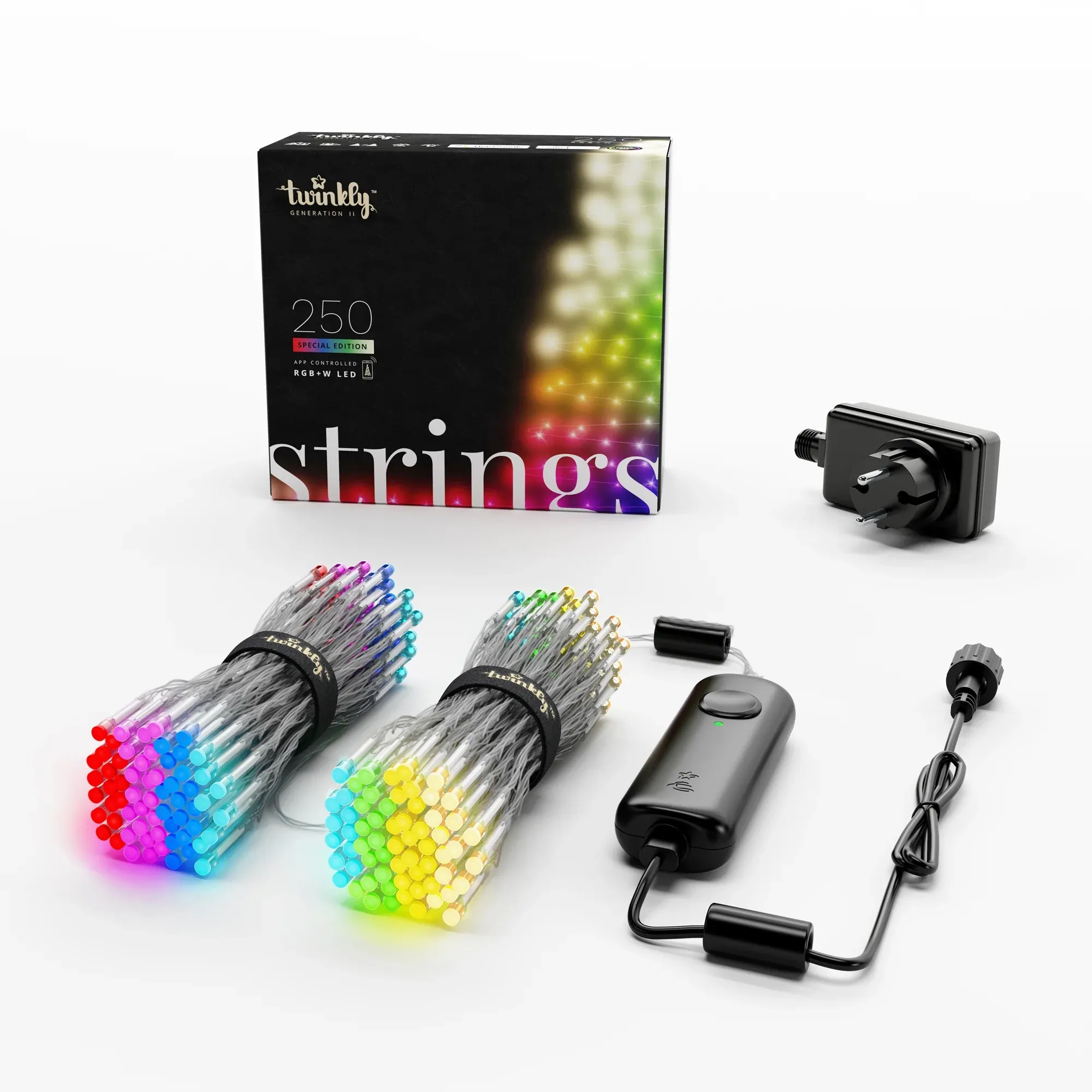 Купити Розумна LED гірлянда Twinkly Strings RGBW 250LED 20m Clear (TWS250SPP-TEU) - фото 1