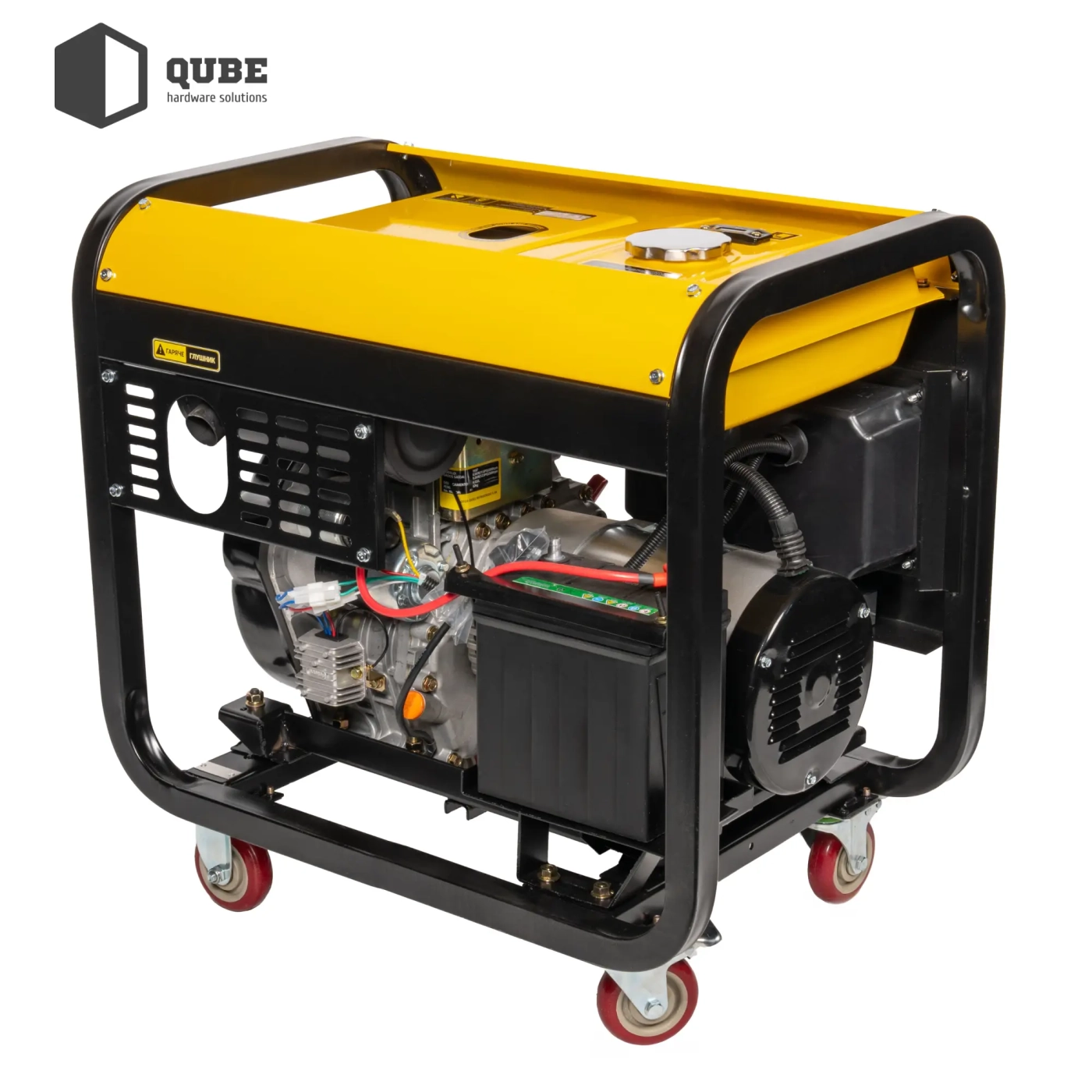 Купить Генератор дизельный Qube QFED10000XE-3 3-phase, 8.1kW 8.8kW, 220V/380V, 12.5L - фото 10