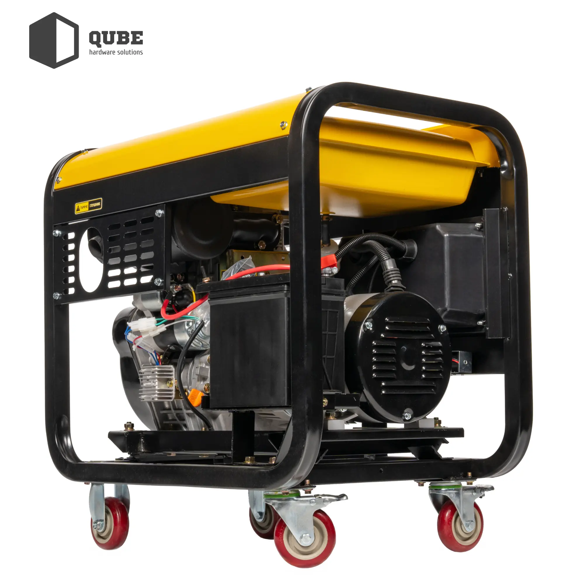 Купить Генератор дизельный Qube QFED10000XE-3 3-phase, 8.1kW 8.8kW, 220V/380V, 12.5L - фото 11