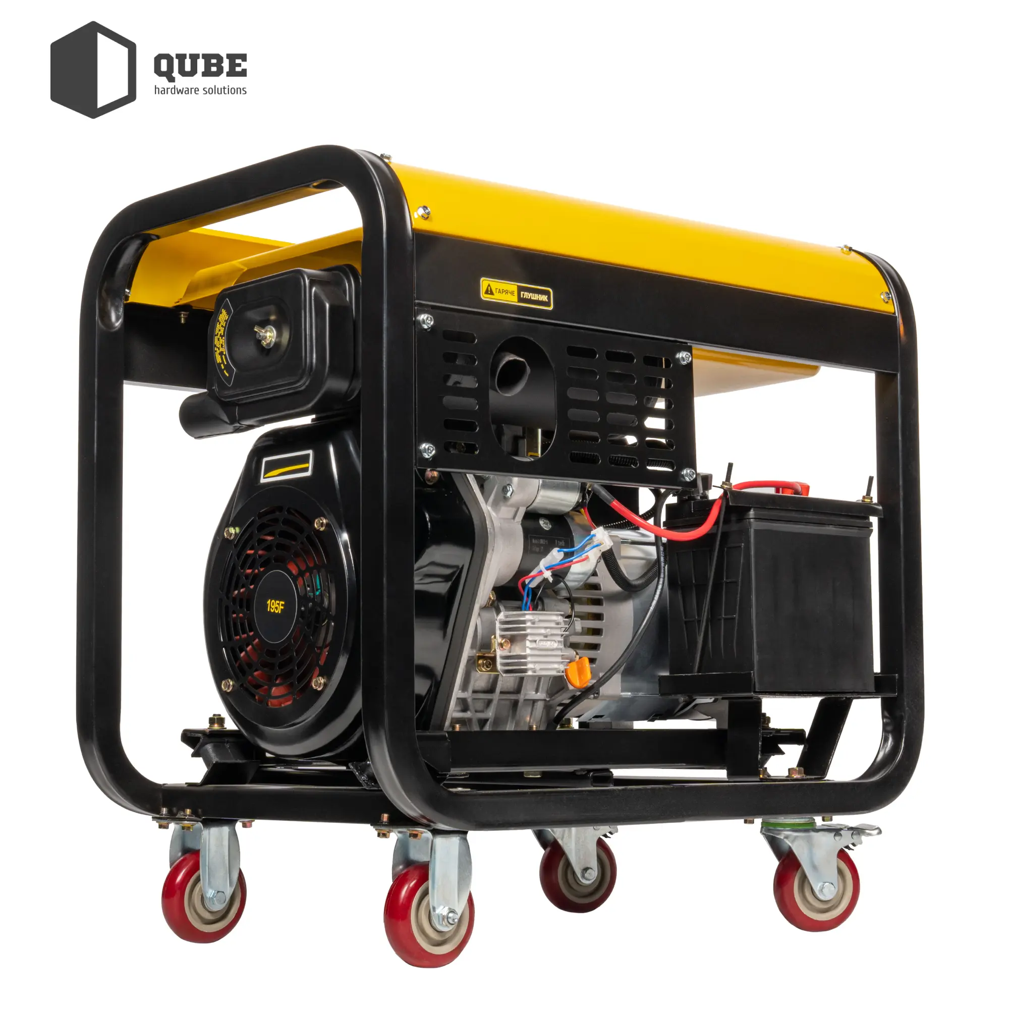 Купить Генератор дизельный Qube QFED10000XE-3 3-phase, 8.1kW 8.8kW, 220V/380V, 12.5L - фото 16