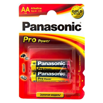 Купити Батарейка Panasonic PRO POWER ALKALINE AA 2 шт. (LR6XEG/2BP) - фото 1