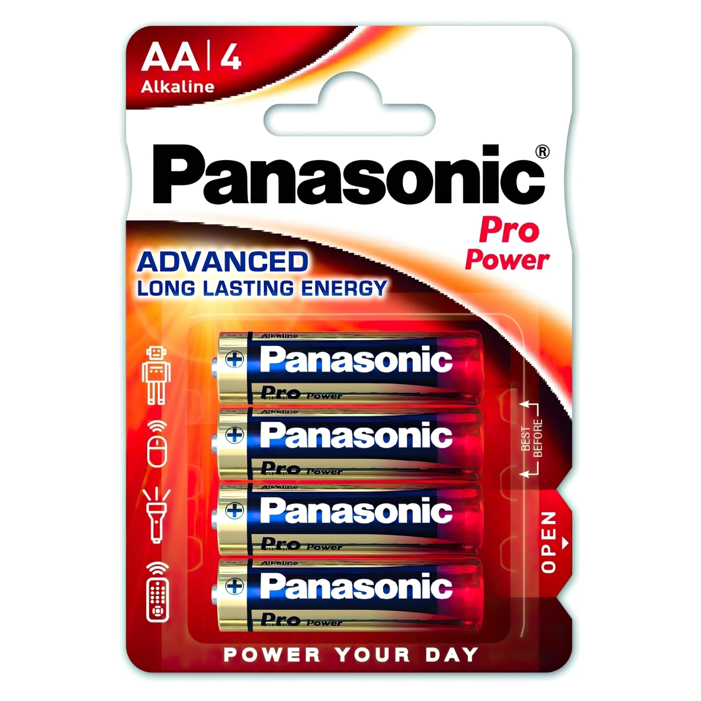 Купити Батарейка Panasonic PRO POWER ALKALINE AA 4 шт. (LR6XEG/4BP) - фото 1
