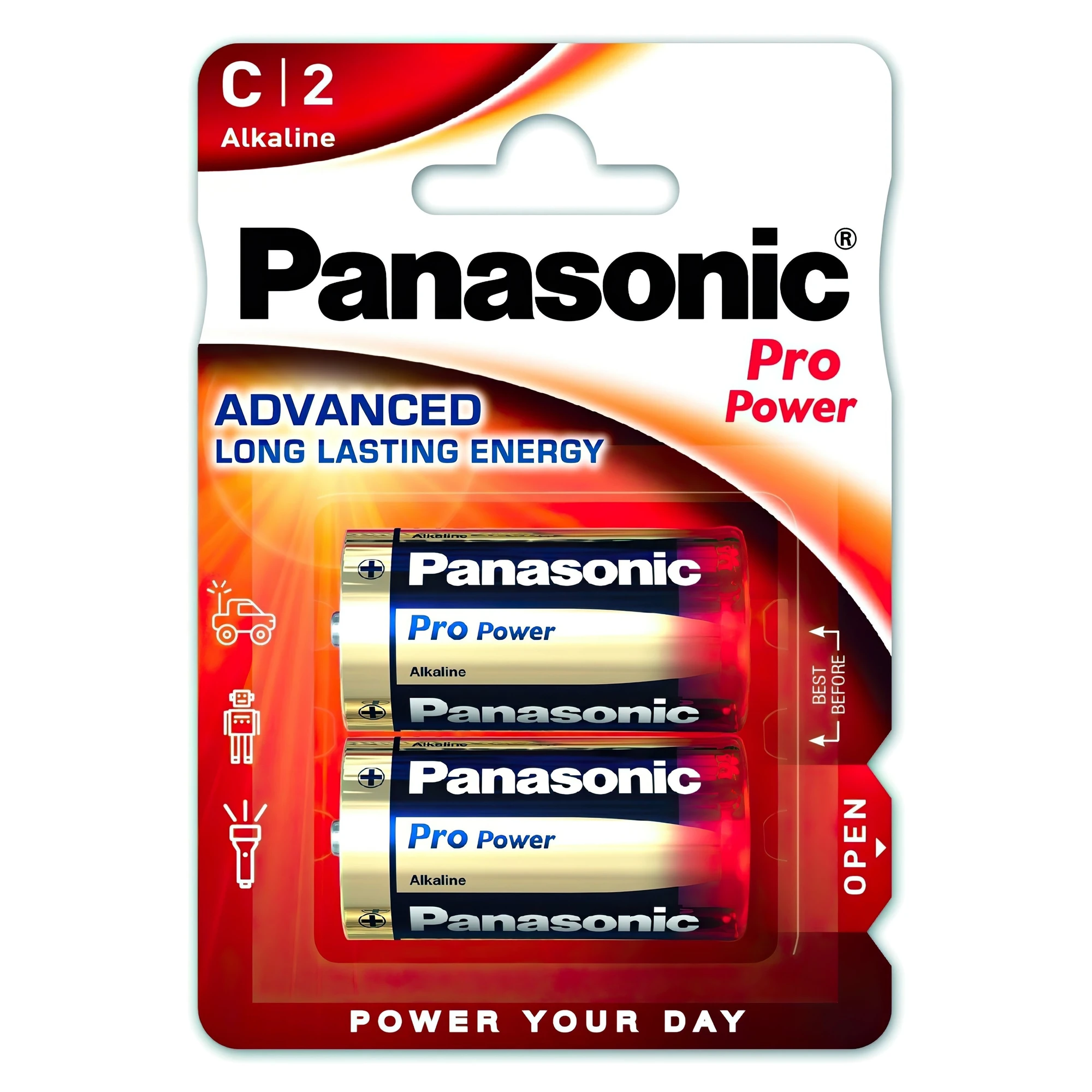 Купити Батарейка Panasonic PRO POWER ALKALINE C(LR14) 2 шт. (LR14XEG/2BP) - фото 1