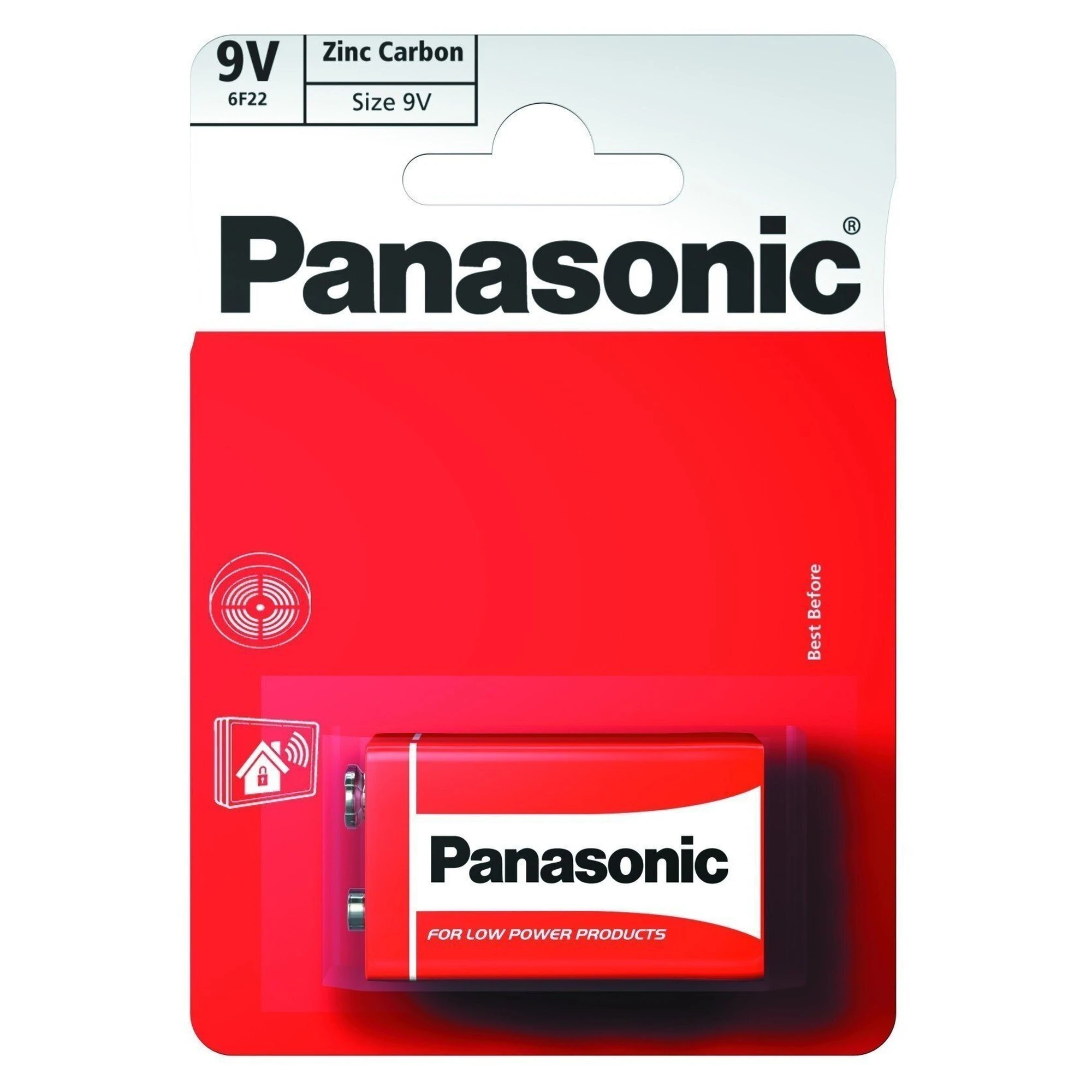 Купити Батарейка Panasonic RED ZINK COAL-ZINC 6F22 1 шт. (6F22REL/1BP) - фото 1