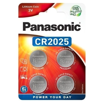 Купить Батарейка Panasonic LITHIUM CR2025 4 шт. (CR-2025EL/4B) - фото 1